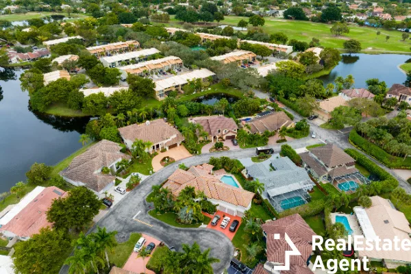 aerial view photo home plantation florida