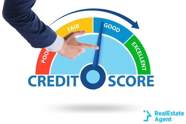 businessman in credit score concept