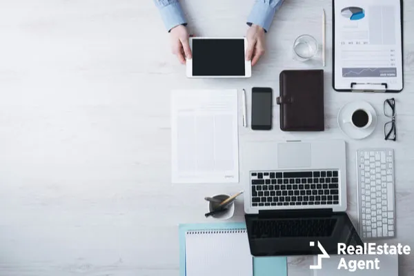 businessman working office desk