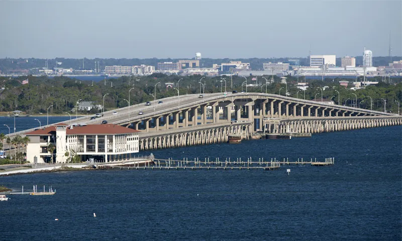 GUlf Breeze, FL view of the bridge