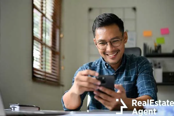 handsome happy millennial asian