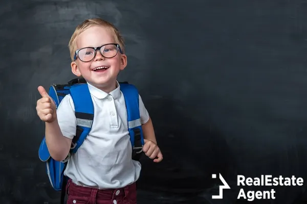 happy smilling boy with glasses