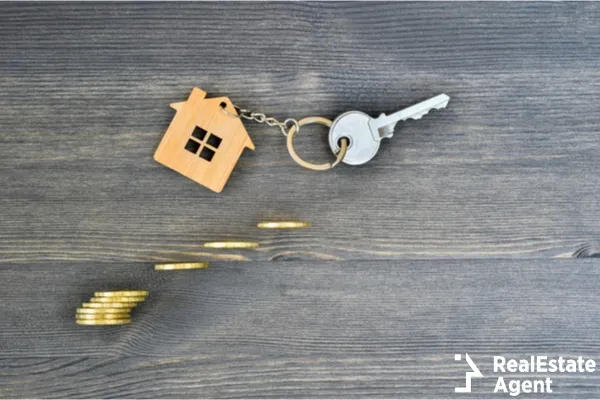 metal key new home concept