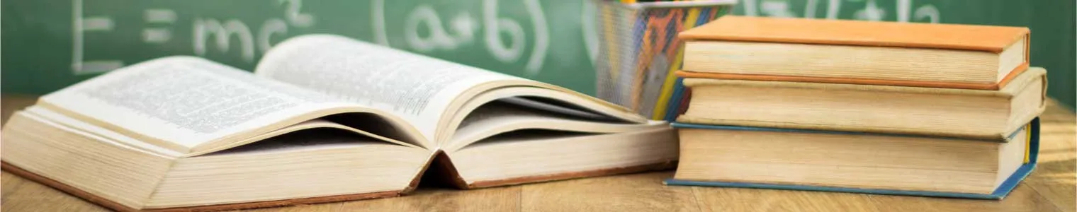 school books on desk education