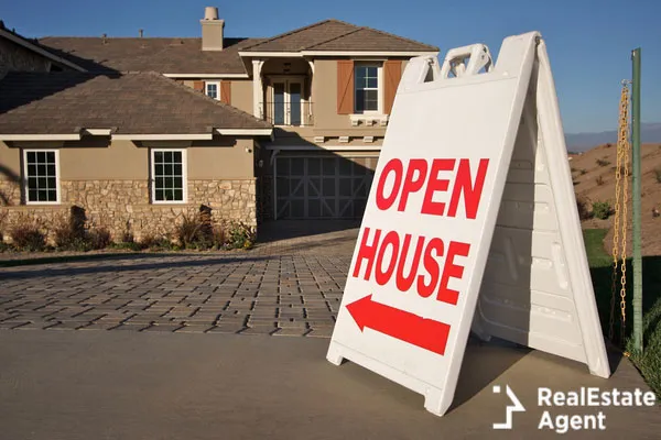 sign with open house