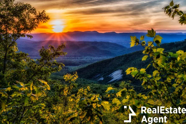 spring sunset activities along blue ridge