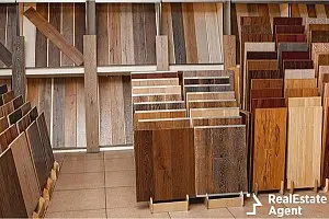 Selection of flooring materials 