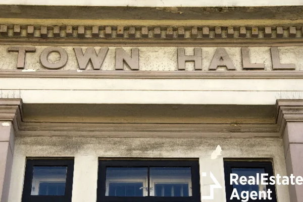 town hall front view