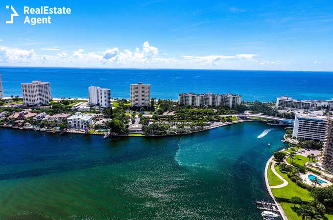 Boca Lake aerial view