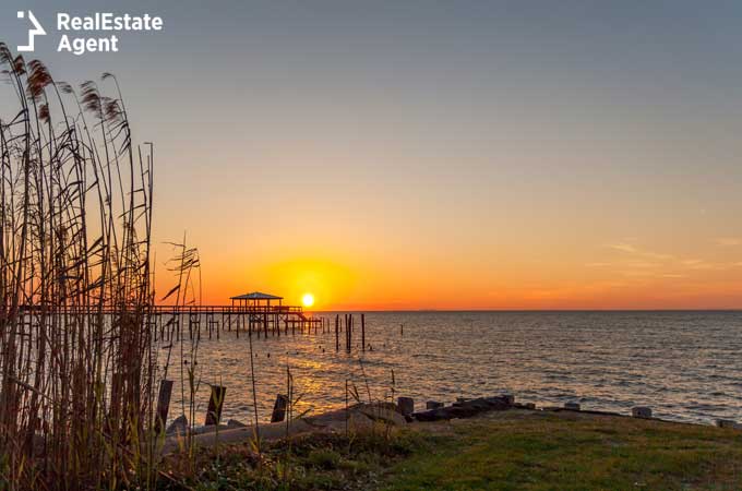 Orange sunset in Foley Alabama