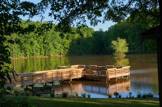 fort mill fishing deck on the lake